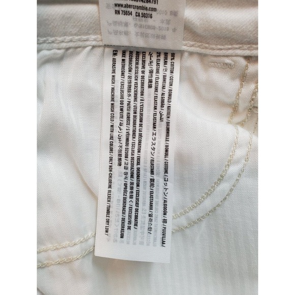 Hollister Pants Women's Size 28 White Pockets High Rise Super Stretch Skinny Leg - Picture 11 of 11